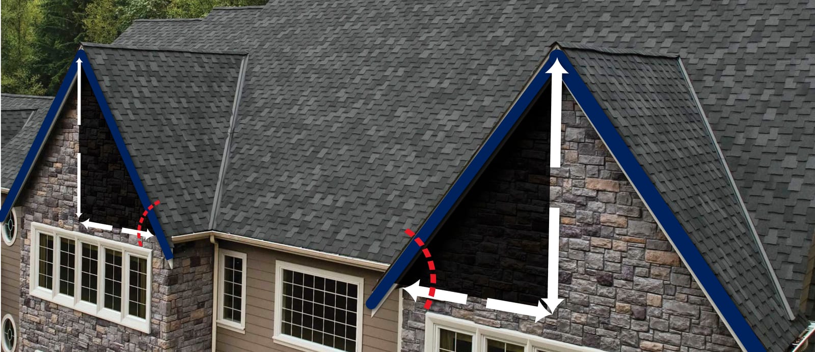 ¿Cómo calcular la pendiente de un techo?