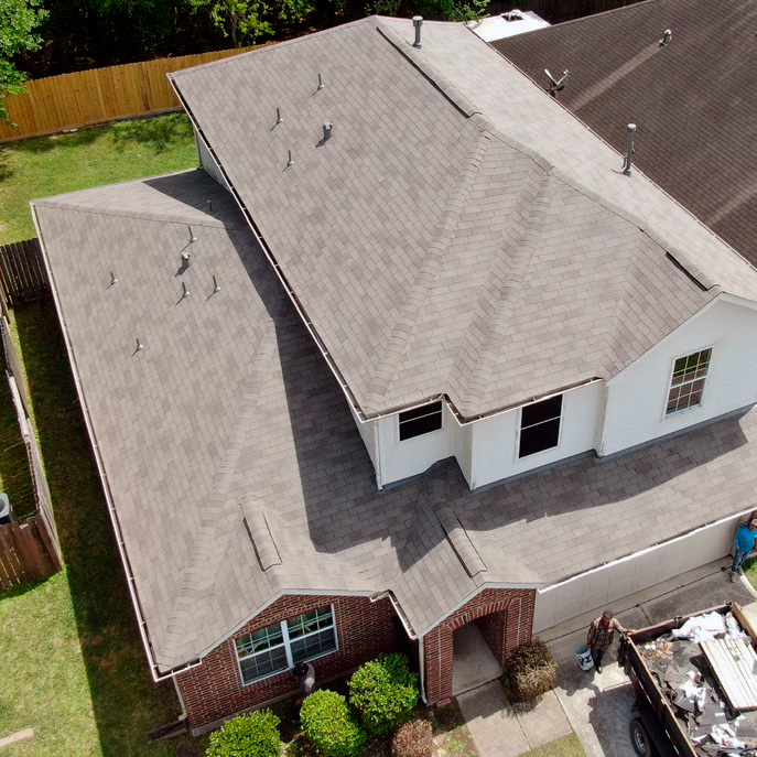 Residencia con teja asfáltica IKO Marathon Weatherwood