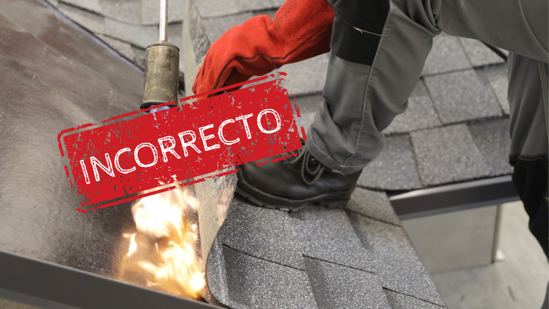 Errores fatales al instalar teja asfáltica con termofusión