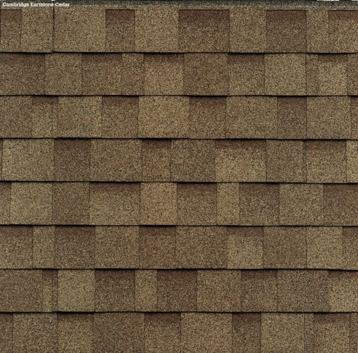 Muestra de teja asfáltica IKO color Earthtone Cedar