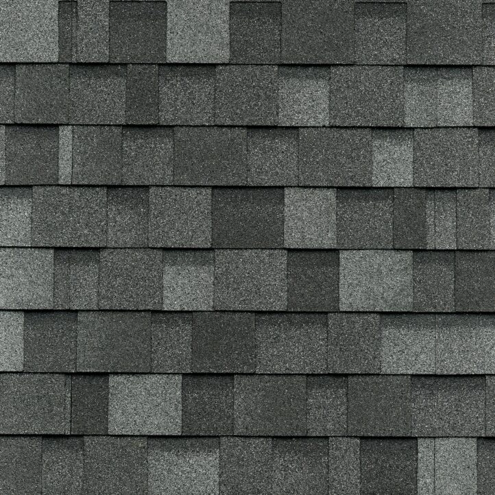 Textura y mezcla de gránulos de teja asfáltica IKO color Harvard Slate