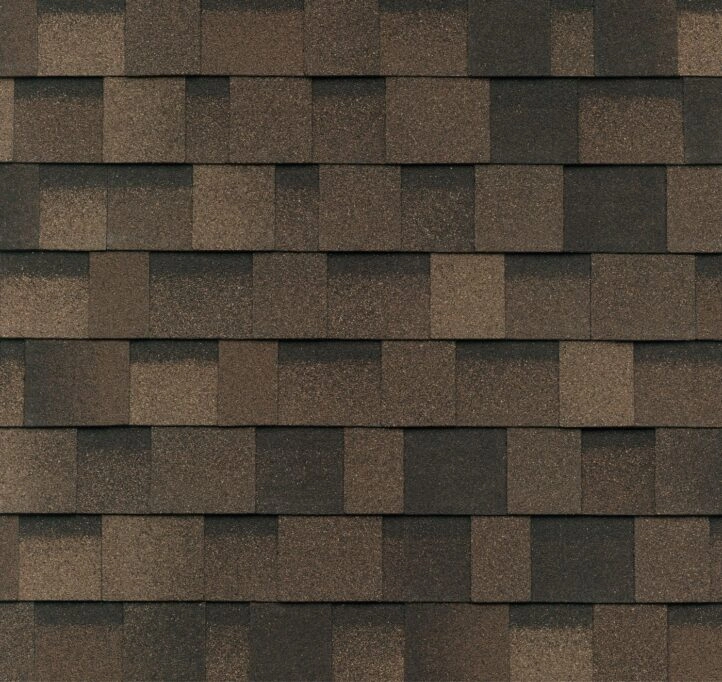 Muestra de teja asfáltica IKO color Brownstone