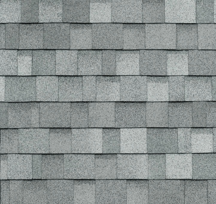 Muestra de teja asfáltica IKO color Frostone Grey