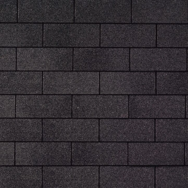 Muestra de teja asfáltica IKO color Dual Black